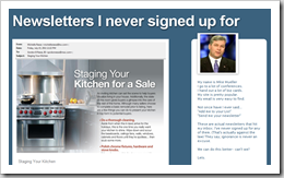 newsletters I never sign up for
