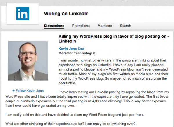 Killing my WordPress blog in favor of blog posting on LinkedIn