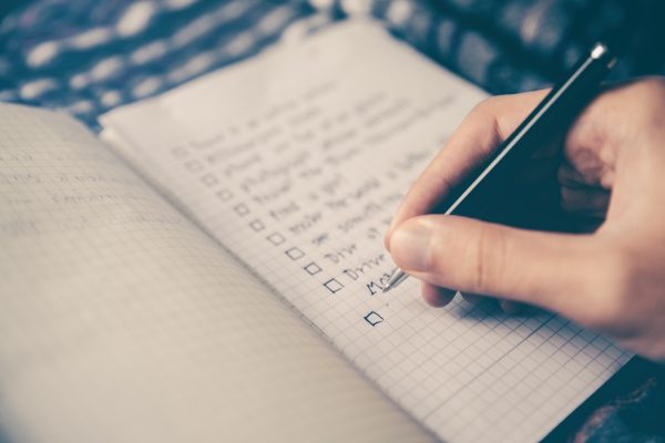 checklist for consistency